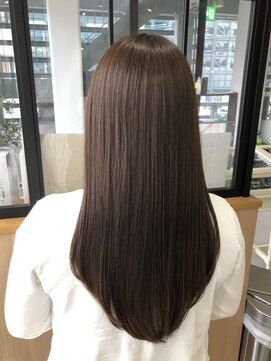 テラスヘア 新潟駅南(TERRACE hair) まろやか、艶髪カラーミルキーベージュ(ブリーチなし)