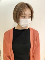 マイル 渋谷(mile)&nbsp;アッシュベージュ×コンパクトボブ