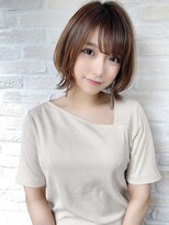 ヘアリゾート粋 新宿三丁目本店&nbsp;《前地 麻衣》外ハネが可愛い！前下がりショートボブ