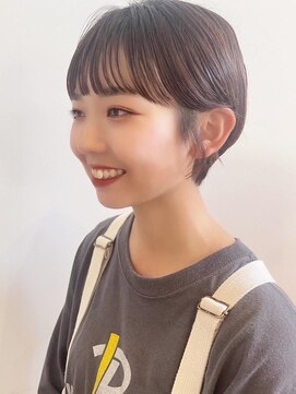トップヘアー ガーデンヴィラ 安城(Garden Villa) すっきりおさまるまるーいショート/ニュアンスカラー/前髪パーマ