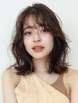 ノイ(noi)&nbsp;顔周りレイヤーカットくびれヘアミルクティーベージュカラー