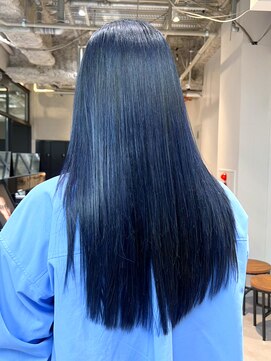 アルバム 銀座(ALBUM GINZA) ブルーグレー_フルバングレッドブラウンハッシュカット_ba475751