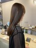 カット＋艶カラー＋髪質改善ストレート＋シルクTr　ホームケア付き ￥33000
