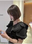 【あんstyle】大人タイトボブに透明感カラー