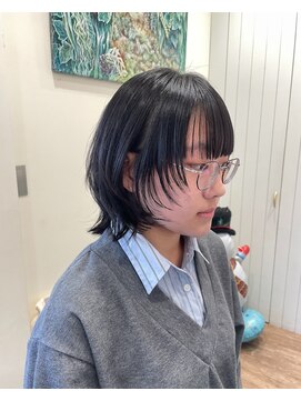 モリオフロムロンドン 大宮店(morio from London) 【IVEユジンちゃん風ハッシュカット】