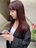 パークレーン アイス イヴェン(park lane ICI yeven)&nbsp;ブリーチなし　チェリーレッド　チェリーピンク/akari