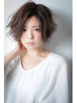 カバーヘアアンドスパ ブリス 浦和(COVER HAIR&SPA bliss)&nbsp;くすみベージュ抜け感外ハネ小顔かきあげショートv浦和20代30代