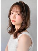 愛され美髪うるツヤ結べるボブイメチェン艶感薄めバング前髪