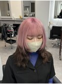 ピンクカラー×エンドカラー