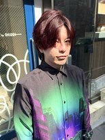 ミッシェル アフロート(michelle afloat) ◆センターパートのボルドーウルフ◆