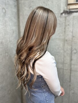 ガナンシア 横浜本店(ganancia) ミルクティーブラウン＋シールエクステ80枚