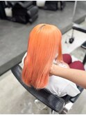 【Nagi】ペールオレンジ/艶髪ハイトーン