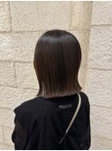 切りっぱなしボブ　京都美容室　進詩織