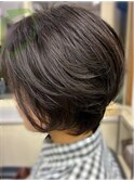大人ショートボブ　　30代40代50代　　パーマ