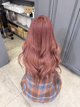 ノエ 心斎橋(Noe) 【Noe心斎橋YUTO】ブリーチ2回ピンクベージュ/髪質改善