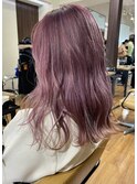 ラベンダーピンクで可愛く×切りっぱなしロブ★中村大輔
