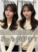 くびれレイヤー/顔まわりカット/レイヤーカット/小顔ヘア