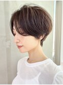 ハンサムショート前髪なしショートショートヘア30代40代50代