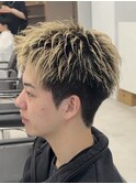 スイングショート アップバング 短髪 鹿児島メンズ