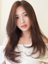 エステージ 喜連店(S-TAGE) レイヤーカット×ワンカール×マロンブラウン