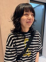 オン キャナルシティ博多前店(on) 【晴音】ミディアムウルフ/ウルフパーマ/30代