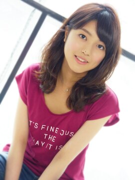 ヘア ジュレ ドゥ(hair jurer deux) 【ヘアジュレドゥ 花井】 ふわっと可愛い大人セミディ