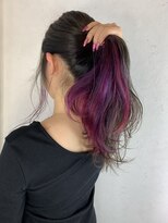 セシルへアー 福岡天神店(Cecil hair) インナーカラー バイオレットピンク パープル