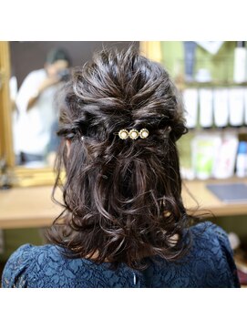 ナウアンドゼン(Now&Then) ハーフアップ♪