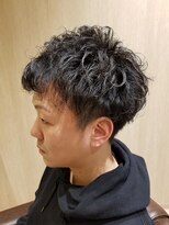 ライール ザ バーバー(Lair the barber)&nbsp;パーマ&ツーブロックマッシュスタイル