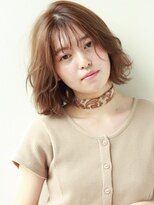 [K-two青山]丸顔を生かすシースルー&外ハネ愛されボブ[表参道]