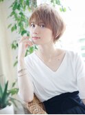 ursusオリジナル　小顔マッシュショート　クリアな発色N.カラー