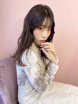 アンニュ(annuy) くすみピンクのハイライトグラデーション◯