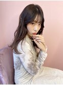 くすみピンクのハイライトグラデーション◯