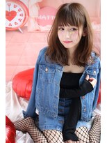 マーリャヘアー(mallia hair) くびれ外ハネセミロングスタイル