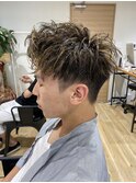 束感ハイライトアップバング