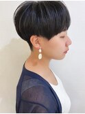 【morio成増/ムラマツ】大人刈り上げ　黒髪ショートボブ