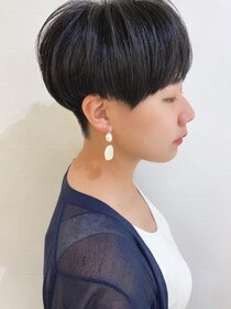 モリオ フロム ロンドン 成増店 【morio成増/ムラマツ】大人刈り上げ　黒髪ショートボブ　