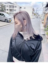 ルイス 喜連瓜破(Luis)&nbsp;ホワイトベージュハイトーンカラーグレーベージュバレイヤージュ