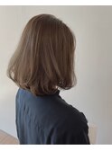 ボブ×ベージュ