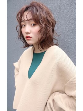 ブゾン(buZon) 【buZonブゾン】アンニュイパーマ×シアベージュ