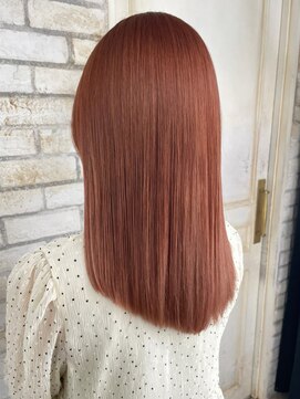 アイティーバイアルバム 藤沢店(IT by ALBUM) ロングピンクオレンジ_チェリーブラウン_ba402592