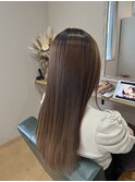 シルクの質感に☆ダメージレス縮毛矯正、超音波トリートメント