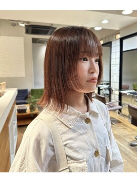 クリアー オブ ヘアー 藤が丘店(clear OF HAIR) ボブ×オレンジブラウン☆