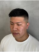 ベリーショートアップバング刈上げフェードスタイル【新大阪】