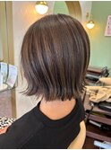 アッシュグレー外ハネボブ