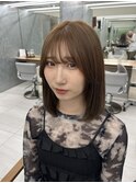 【ohka】明るめブラウンのナチュラルボブ