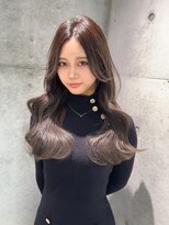 ロンドメリア 天神大名店(Lond Melia) ★小顔に見せるヘアワンレンレイヤー黒髪カタログネビージュ艶髪