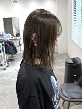 ワープ 青葉台(WARP) ボブ/切りっぱなし/髪質改善/グレージュ