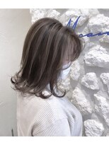 ヘアサロン エフ 渋谷(F)&nbsp;#ボブ#外はねボブ#グレー#ハイライト