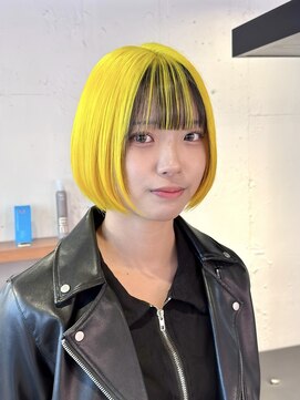 ピチカート(pizzicato) イエローカラー/ハイトーンボブ